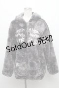 NieR Clothing / 刺繍ファーパーカー  グレー S-24-11-25-053-PU-TO-HR-ZT398