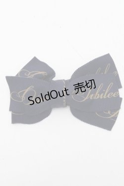 画像1: Jane Marple / ロゴリボンクリップ  紺 S-24-11-25-006-JM-AC-AS-ZT422-F009