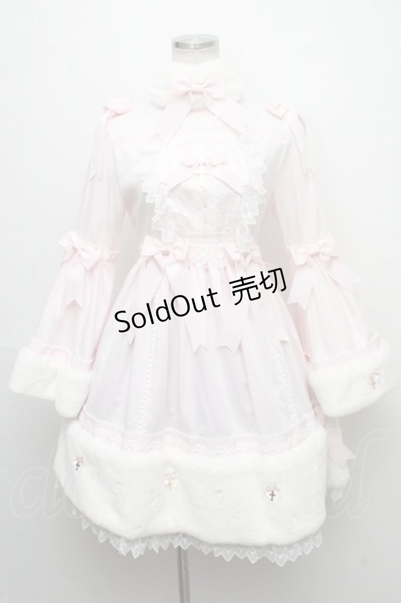 画像1: BABY,THE STARS SHINE BRIGHT / Croix de Noёl Blancheワンピース  ピンク S-24-11-25-056-BA-OP-AS-ZS (1)