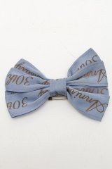Jane Marple / ロゴリボンクリップ  サックス S-24-11-25-005-JM-AC-AS-ZT433