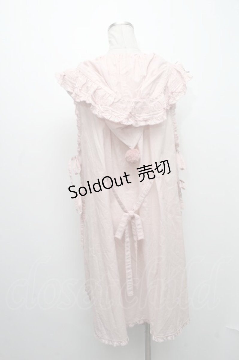 画像2: PINK HOUSE / ウィンターフォレスト刺繍タブリエ  ピンク S-24-11-29-023-LO-OP-AS-ZS (2)