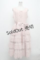 PINK HOUSE / ウーリーチュールフリル使いローンワンピース  ピンク S-24-11-29-047-LO-OP-AS-ZI