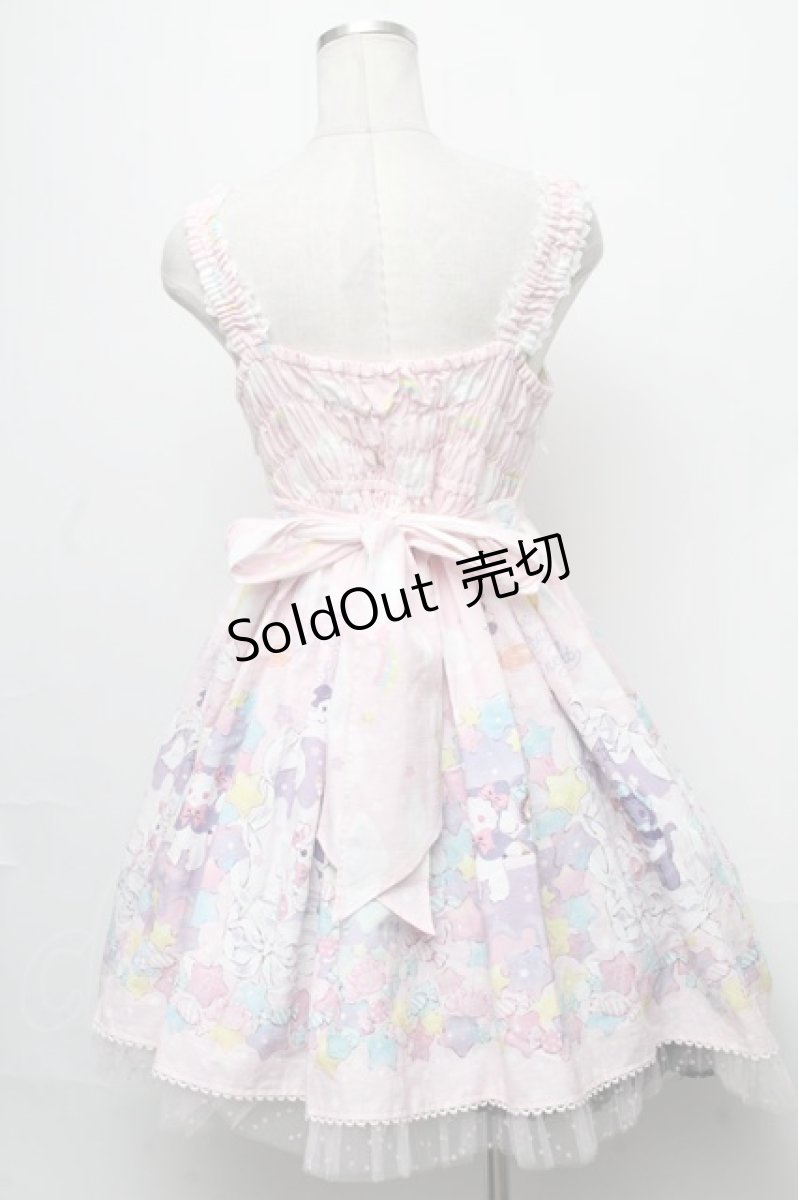 画像2: BABY,THE STARS SHINE BRIGHT / くみゃちゃんのKiraKira Sweets Halloween柄ジャンパースカートII  ピンク S-24-12-01-057-BA-OP-AS-ZS (2)