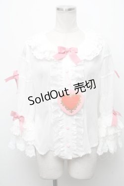 画像1: BABY,THE STARS SHINE BRIGHT / Pastoral Decoration Paletteブラウス  白 S-24-12-01-009-BA-BL-AS-ZS