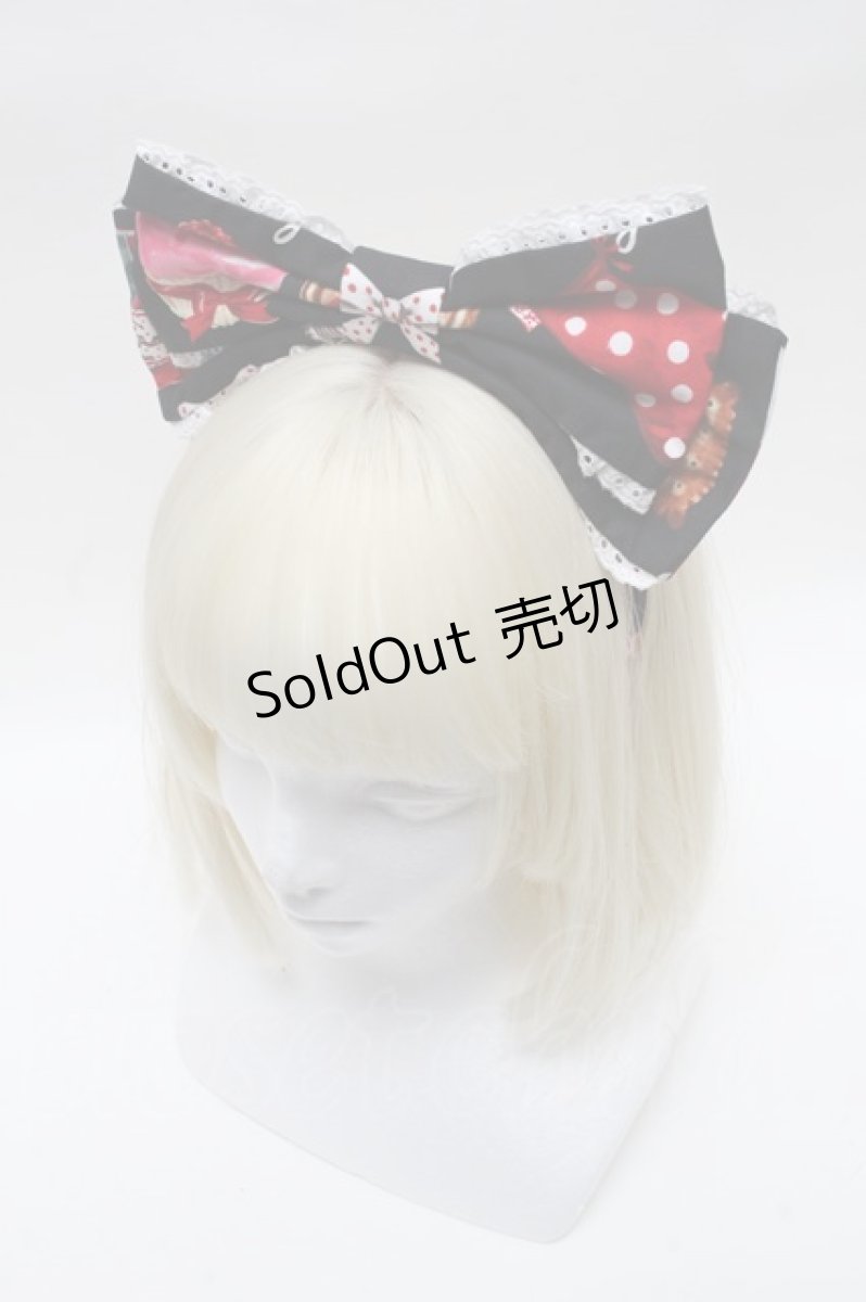 画像3: Angelic Pretty / French Cafe胸リボンジャンパースカートセット  黒 S-24-12-04-055-AP-OP-AS-ZS (3)