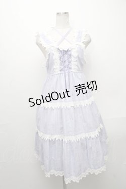 画像1: BABY,THE STARS SHINE BRIGHT / からみ3段ティアードジャンパースカートセット  ラベンダー S-24-12-04-069-BA-OP-AS-ZS