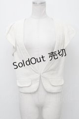 JILL STUART / ラメフリル袖ベスト  オフ S-24-12-04-016-LO-JA-HR-ZS