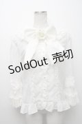 Angelic Pretty / 夢みる舞踏会ブラウス  白 S-24-12-06-070-AP-BL-AS-ZS