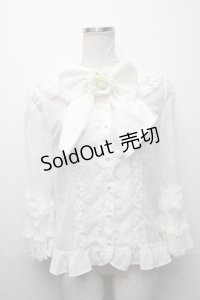 Angelic Pretty / 夢みる舞踏会ブラウス  白 S-24-12-06-070-AP-BL-AS-ZS