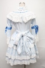 画像2: BABY,THE STARS SHINE BRIGHT / エリザベスワンピースセット  サックス S-24-12-08-054-BA-OP-HR-ZS (2)