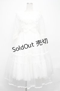 Angelic Pretty / Happy Humming Bunnyワンピースセット  白 S-24-12-08-056-AP-OP-AS-ZS