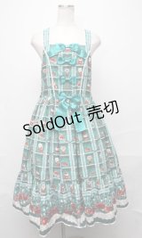 metamorphose / Retro Cherryティアードジャンパースカート  グリーン S-24-12-08-066-ME-OP-HR-ZS