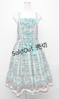 metamorphose / Retro Cherryティアードジャンパースカート  グリーン S-24-12-08-066-ME-OP-HR-ZS