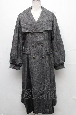 画像1: axes femme / セーラー襟クラシカルコート  グレー S-24-12-09-052-AX-CO-AS-ZT-C007