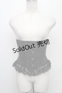 Moi-meme-Moitie / ジャガードコルセット  黒 S-24-12-09-018-MO-TO-AS-ZS