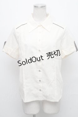 画像1: Blue rouge / 半袖ブラウス  オフ S-24-12-09-028-CA-TO-AS-ZS