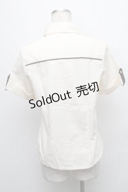 画像2: Blue rouge / 半袖ブラウス  オフ S-24-12-09-028-CA-TO-AS-ZS