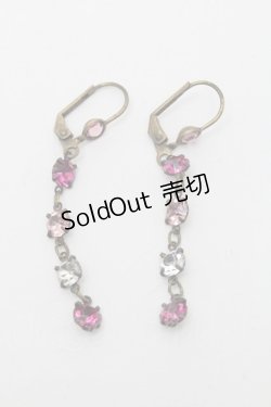 画像1: Michal Negrin /4連ストーンピアス - ピンク S-24-12-12-020-LO-AC-SZ-ZS