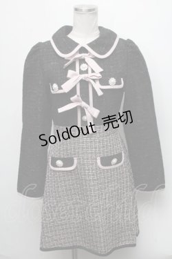 画像1: Swankiss /DC ribbon tweed　OP F ピンク S-24-12-13-078-CA-OP-SZ-ZT005