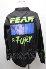 画像2: 【SALE】MILKBOY / FEAR&FURY コーチジャケット  黒 S-24-12-13-049-MB-TO-AS-ZT190 (2)