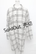 MILKBOY / ウールチェックロングシャツ  ベージュ S-24-12-13-051-MB-BL-AS-ZT174