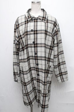 画像1: MILKBOY / ウールチェックロングシャツ  ベージュ S-24-12-13-051-MB-BL-AS-ZT174
