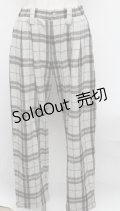 MILKBOY / ウールチェックパンツ  ベージュ S-24-12-13-052-MB-PA-AS-ZT190