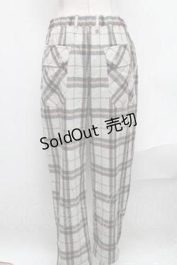 画像2: MILKBOY / ウールチェックパンツ  ベージュ S-24-12-13-052-MB-PA-AS-ZT190