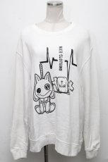 画像1: 【SALE】NieR CLOTHING / プリントトレーナー  白 S-24-12-15-063-PU-TO-HR-ZT376 (1)