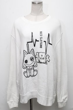 画像1: NieR Clothing / プリントトレーナー  白 S-24-12-15-063-PU-TO-HR-ZT376