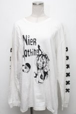 画像1: 【SALE】NieR CLOTHING / プリントトレーナー  白 S-24-12-15-064-PU-TO-HR-ZT376 (1)