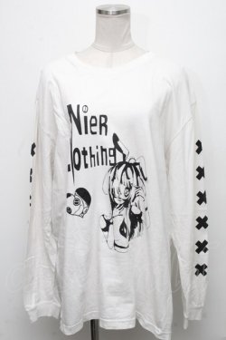画像1: NieR Clothing / プリントトレーナー  白 S-24-12-15-064-PU-TO-HR-ZT376