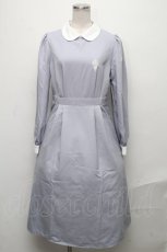 画像1: 【SALE】NieR CLOTHING / 配色切替ワンピース  サックス S-24-12-15-068-PU-OP-HR-ZT364 (1)