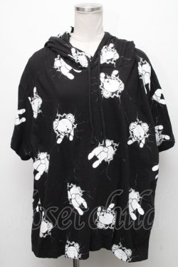画像1: monomania / よだれベアーパーカー  黒 S-24-12-15-047-PU-TO-AS-ZS