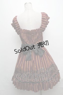 画像2: PUTUMAYO / SET レイア・ロランド IMAGE COORDINATE ストライプ前開きワンピース  ワイン S-24-12-17-071-PT-OP-AS-ZT189