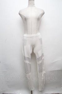 HYSTERIC GLAMOUR / サテン切替レギンス  白 S-24-12-17-082-PU-PA-AS-ZT175
