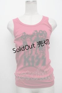 HYSTERIC GLAMOUR / KISS　タンクトッフ゜  ピンク S-24-12-17-015-PU-TO-AS-ZS