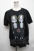 HEIHEI /  少女プリントTシャツ  黒 S-24-12-17-023-PU-TS-AS-ZI