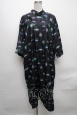 画像1: 【SALE】DXMOUVE / 花鳥提灯柄チャイナワンピース  ブルー S-24-12-17-030-PU-OP-ET-ZT407 (1)