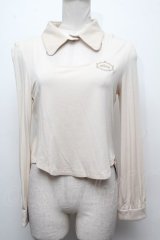 abilletage / シャツカラーカットソー  オフ S-24-12-17-041-GO-TO-AS-ZT143