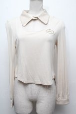 画像1: 【SALE】abilletage / シャツカラーカットソー  オフ S-24-12-17-041-GO-TO-AS-ZT143 (1)
