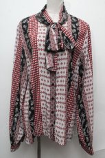 画像1: 【SALE】Perla nell' ostrica / リボンカラーブラウス   S-24-12-17-044-EL-BL-AS-ZT397 (1)