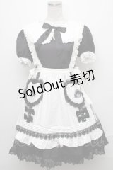 DOLLS PARTY / Antique Paper Dollsワンピース  黒ｘ白 S-24-12-23-068-EL-OP-AS-ZS