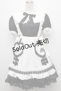 DOLLS PARTY / Antique Paper Dollsワンピース  黒ｘ白 S-24-12-23-068-EL-OP-AS-ZS