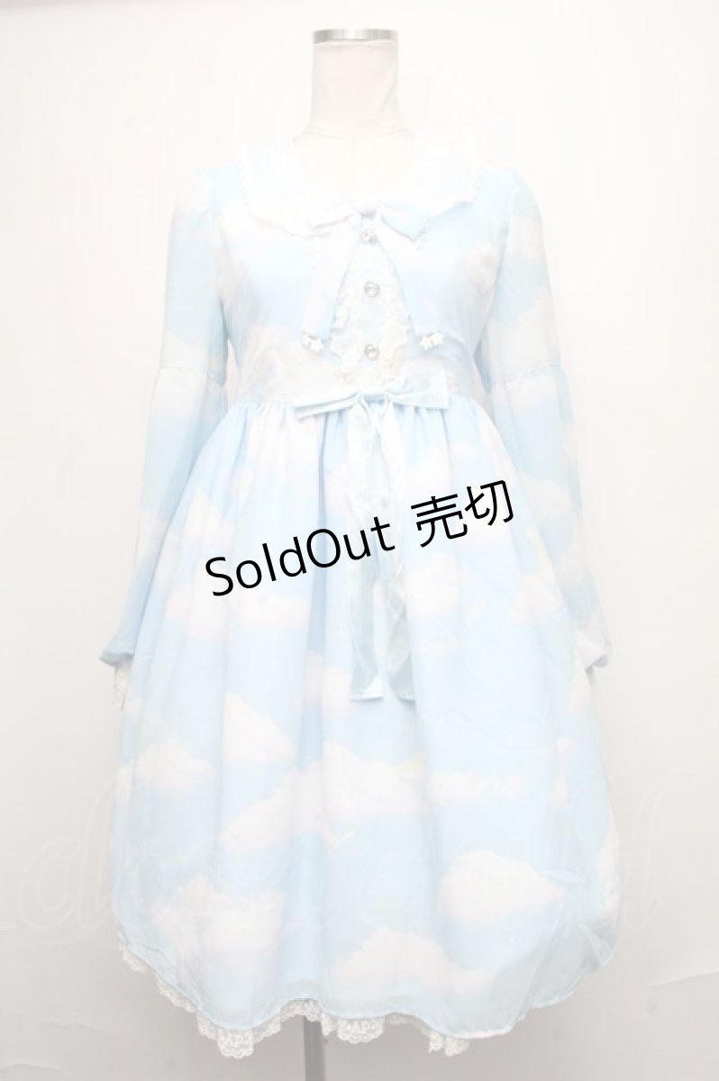 画像1: Angelic Pretty / Misty Skyワンピース  サックス S-24-12-23-075-AP-OP-AS-ZS (1)