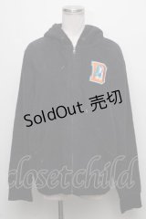 HYSTERIC GLAMOUR / DETROIT ROCKワッペンパーカー  紺 S-24-12-23-048-PU-OP-HR-ZS