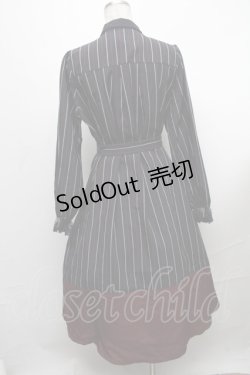 画像2: 【SALE】axes femme / ブローチ付バイカラーワンピース  赤ｘ紺 S-24-12-24-050-AX-OP-HR-ZT463