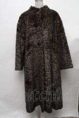 PUNK / レオパードファーコート  ブラウン S-24-12-24-038-PU-JA-AS-ZT-C008