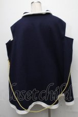 画像2: 【SALE】IRO+IRO / カッセルデザインケープ  紺ｘ白 S-24-12-27-054-LO-CO-AS-ZT187 (2)