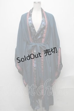 画像1: Ozz oneste / なむあみだ仏っ!コラボ着物袖カーディガン  グリーン S-24-12-27-057-OO-JA-AS-ZT055